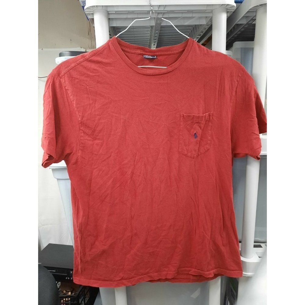 Vintage Polo Ralph Lauren Red Pocket L T Shirt Made In Mariana Single Stitch